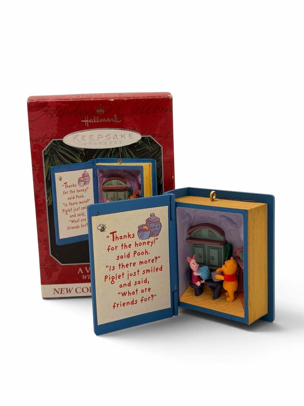 Hallmark Winnie The Pooh A Visit From Piglet Ornament 1998